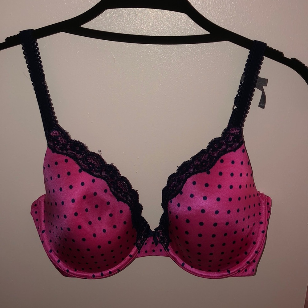 COPY - Aerie sofie bra size 34D pink and navy lace